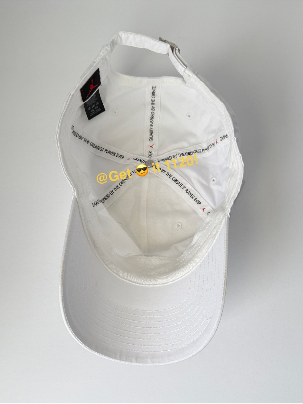 Jordan Jumpman Heritage86 Washed Cap One Size Unisex White DC3673-100 - Picture 5 of 9